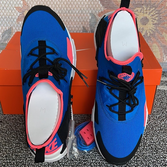 NIKE Men’s AIR HUARACHE DRIFT
BLUE NEBULA/BLACK
AH7334 403 Sneakers Athletic - Picture 13 of 16